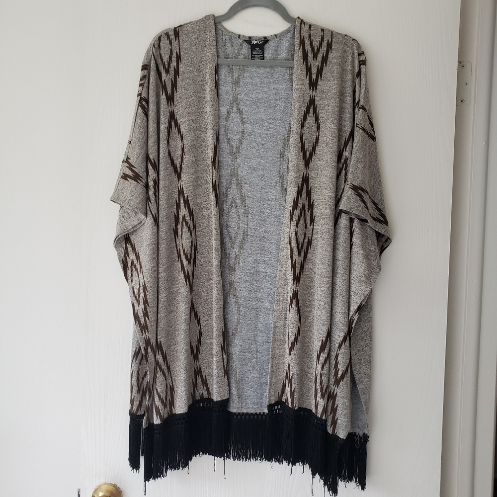 Rock 47 western fringe tassel cardigan
